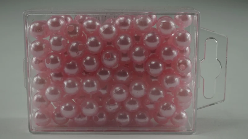 Parels 10 mm roze 115stk
