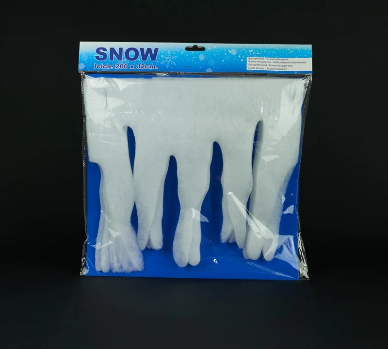 Ijspegelrand 200X32cm / Brandvertragend / Polyester / Polybag