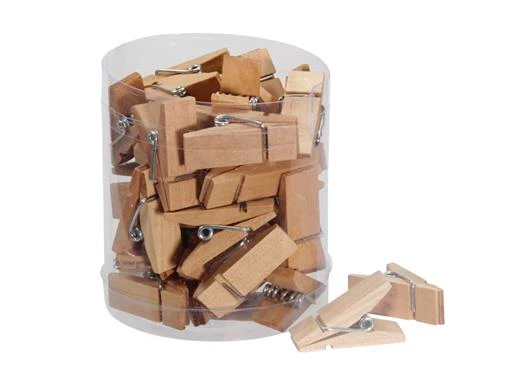 tube 36 wooden clips 3,5cm