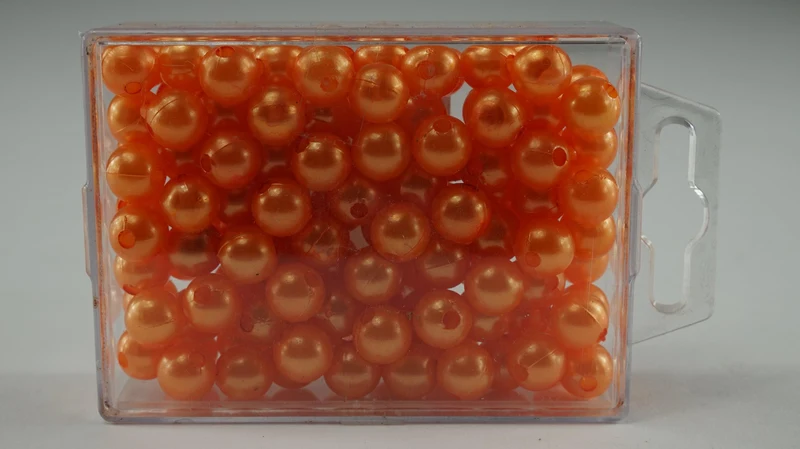 Parels 10 mm oranje 115 stuks