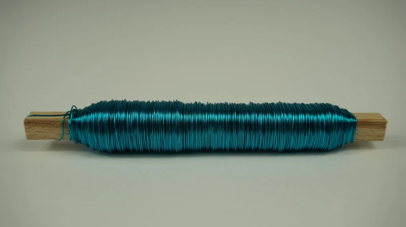 Klosje draad d en d gekleurd turquoise
