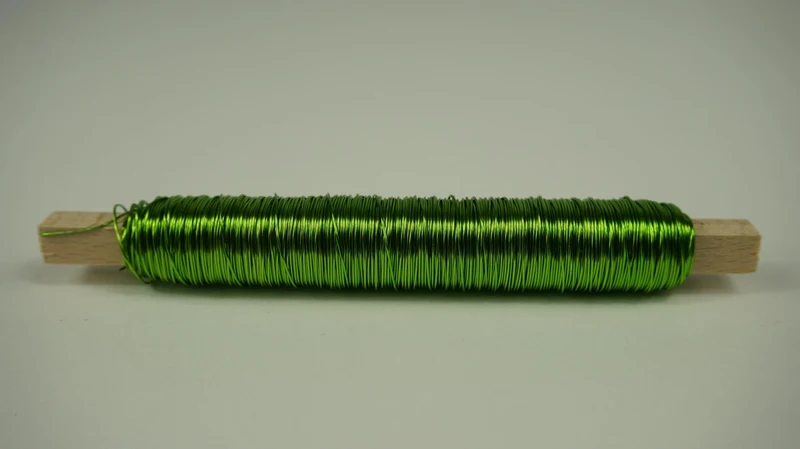 Klosje draad d en d gekleurd appelgroen