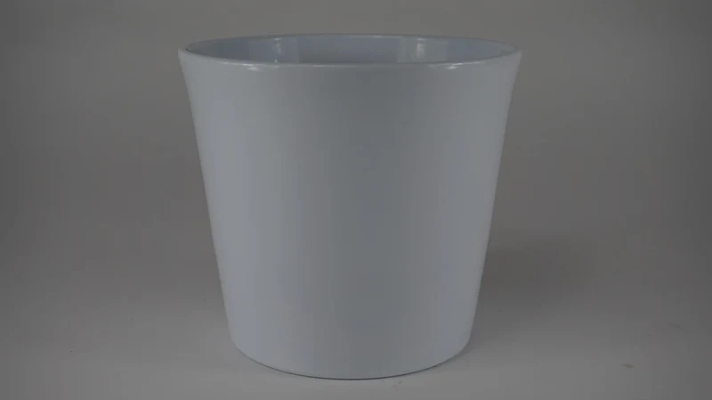 Konische pot glanswit 17 cm serie 440