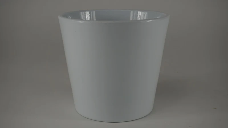 Konische pot glanswit 15 cm serie 440