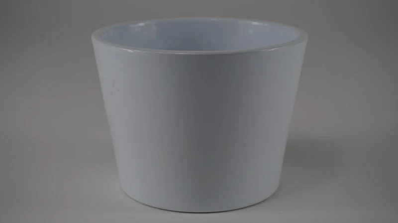 Konische pot glanswit 10 cm serie 440