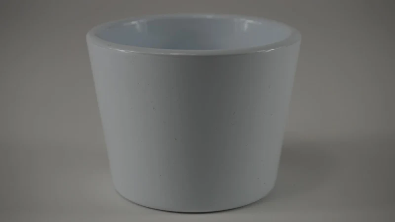 Konische pot glanswit 8 cm serie 440