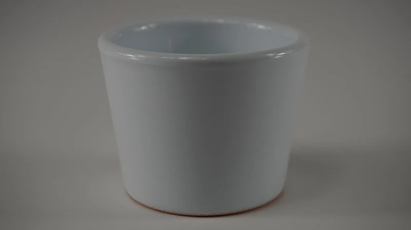 Konische pot glanswit 7 cm serie 440