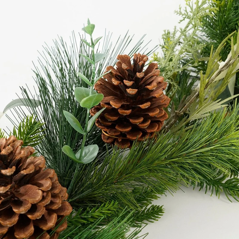 Kerstguirlande Bonita met dennenappels, 178 cm
