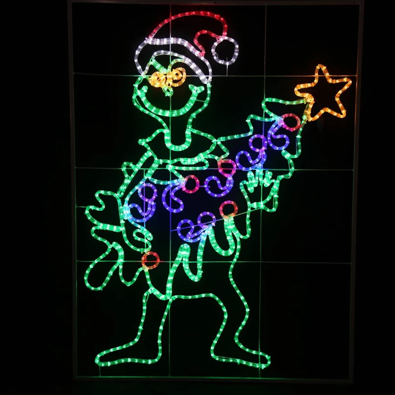 De Grinch steelt kerstboom - LED-motief