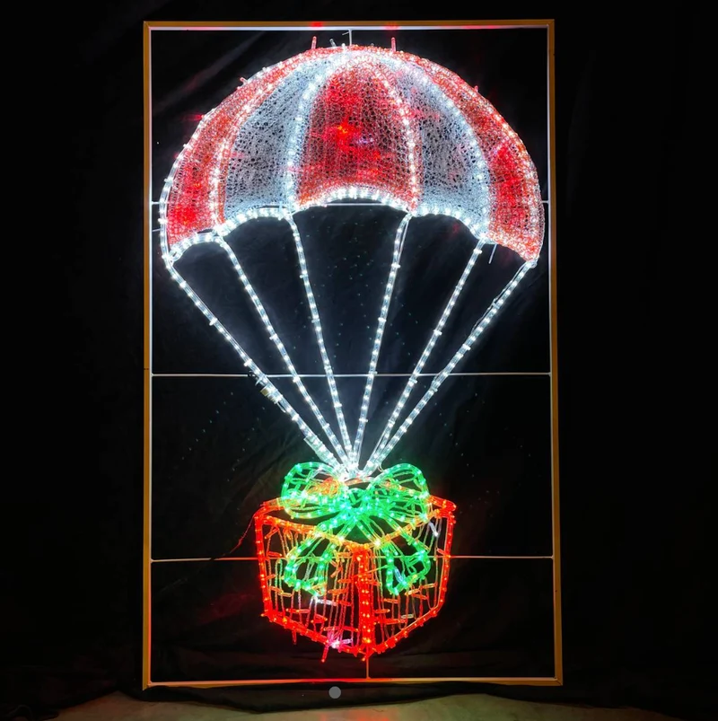 Kerstcadeau voor parachutespringen - Kerstverlichting voor buiten