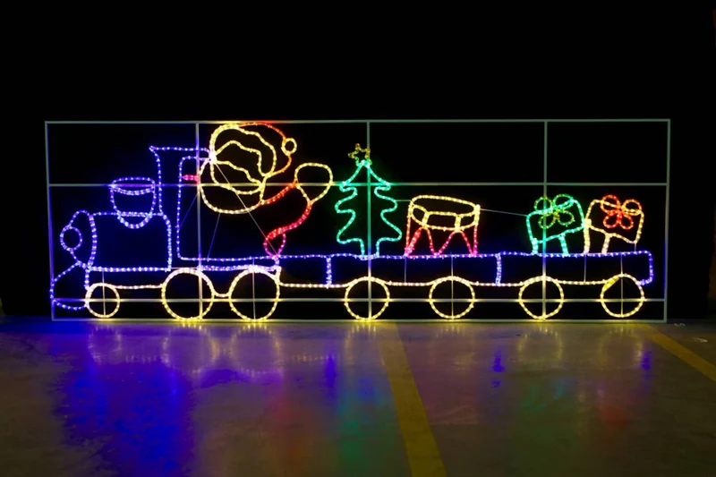 Kerstmantrein - LED-lichtdecoratie - 98x300 cm