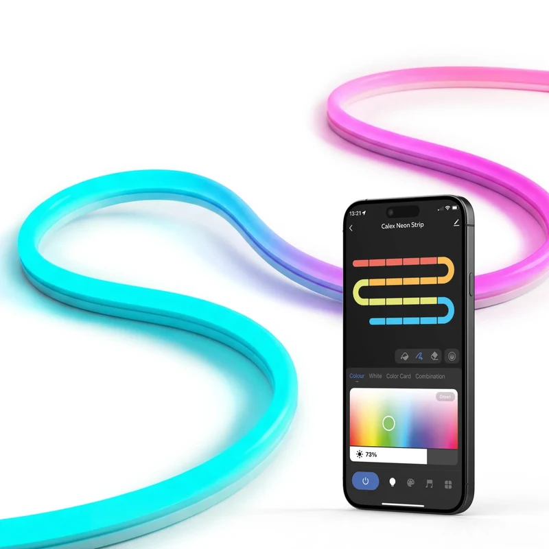 Calex Smart Neon Flex Strip Light - 2m - RGBIC