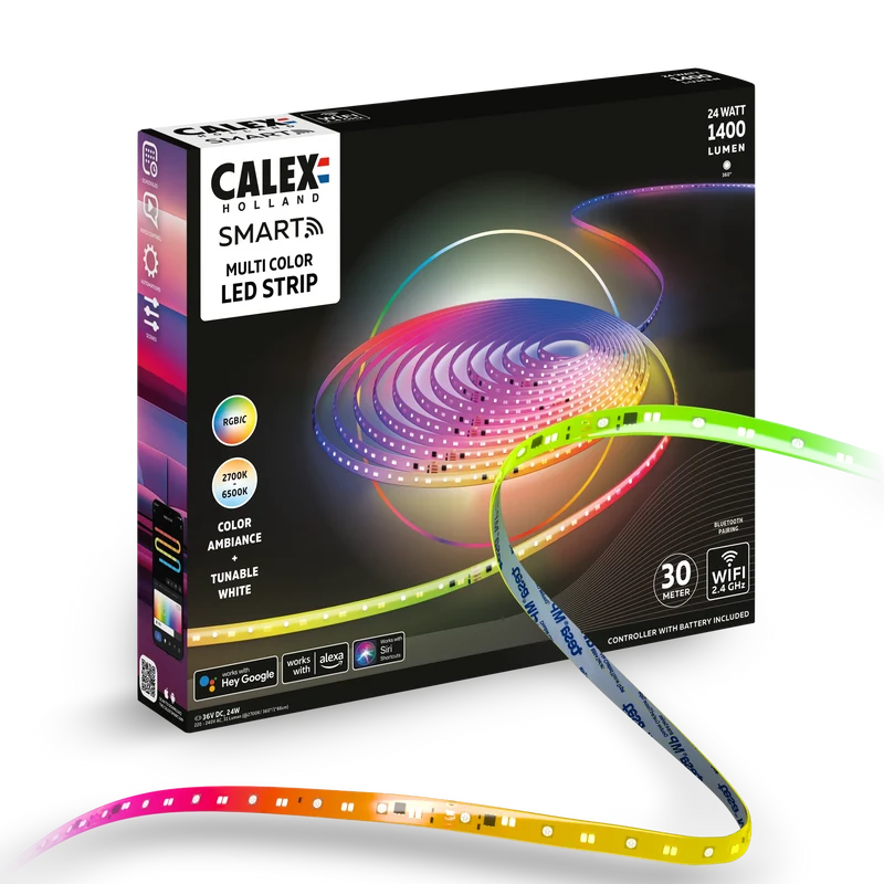 Calex Smart Led Strip Light - 30m - RGBCCTIC