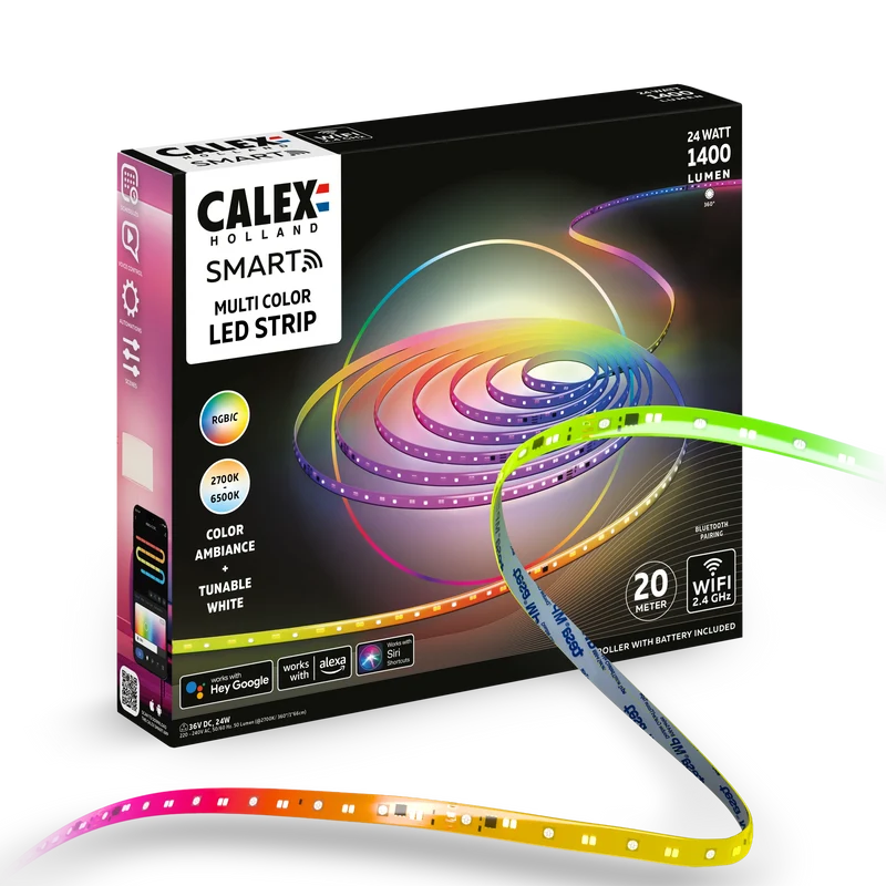 Calex Smart Led Strip Light - 20m - RGBCCTIC (UK)