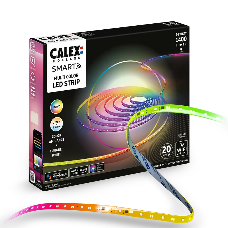 Calex Smart Led Strip Light - 20m - RGBCCTIC