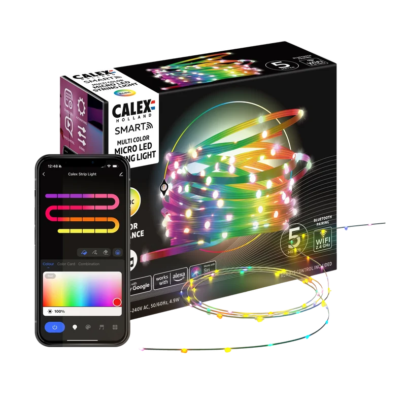 Calex Smart Microled Strip Light - 5M - RGBIC + CCT