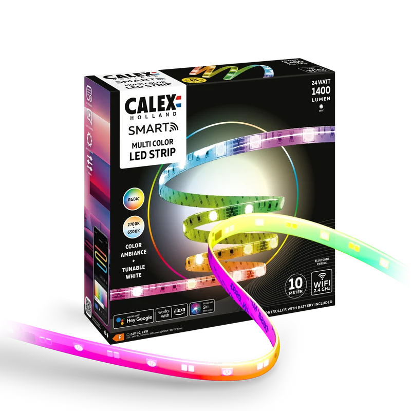 Calex Smart Strip Light - 10m - RGBIC + CCT
