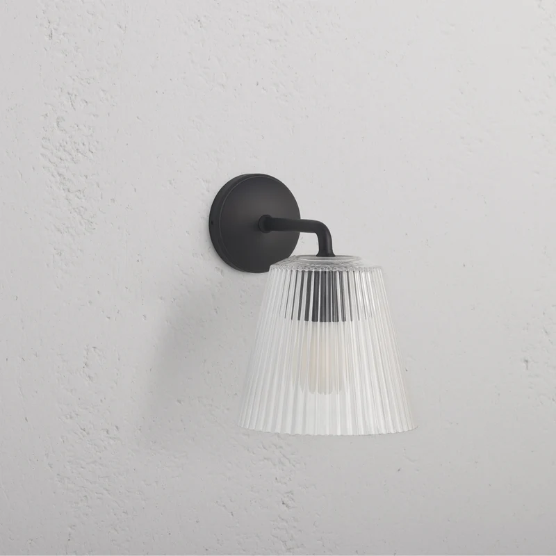 Richmond Large Wall Light Fluted Glass – Bronze