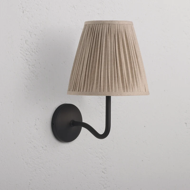 Malvern Large Wall Light Natural Beige – Bronze