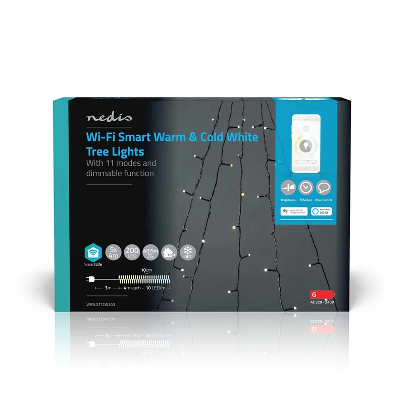SmartLife-kerstverlichting Boom - Wi-Fi - Warm tot Koel Wit