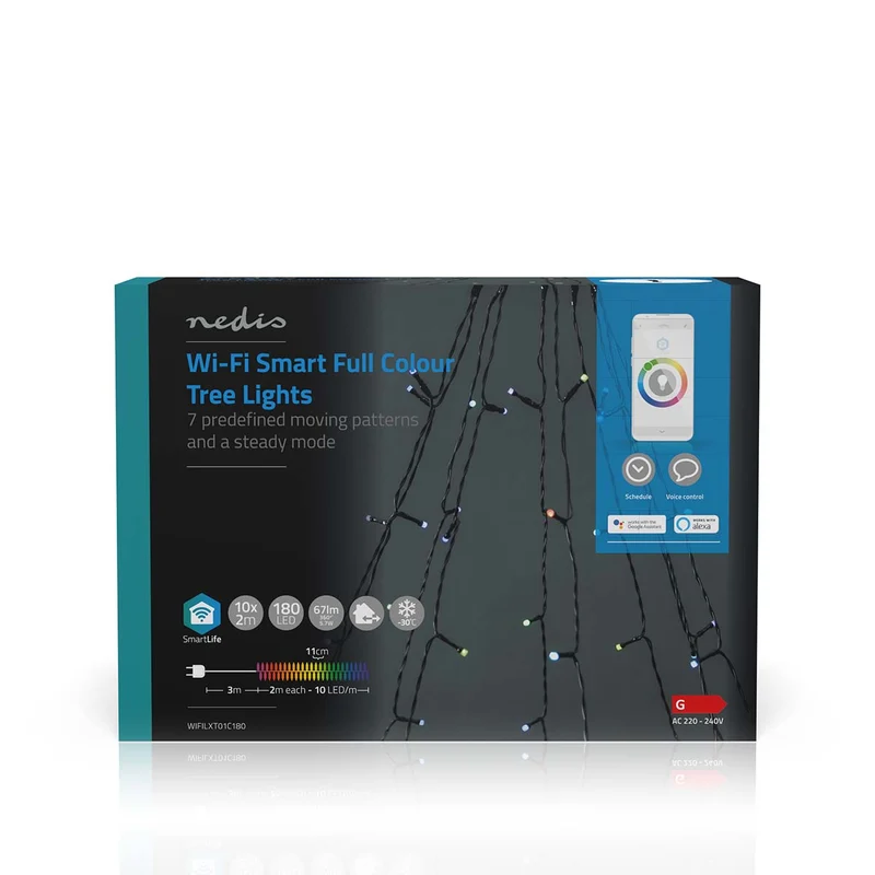 SmartLife-kerstverlichting Boom - Wi-Fi - RGB