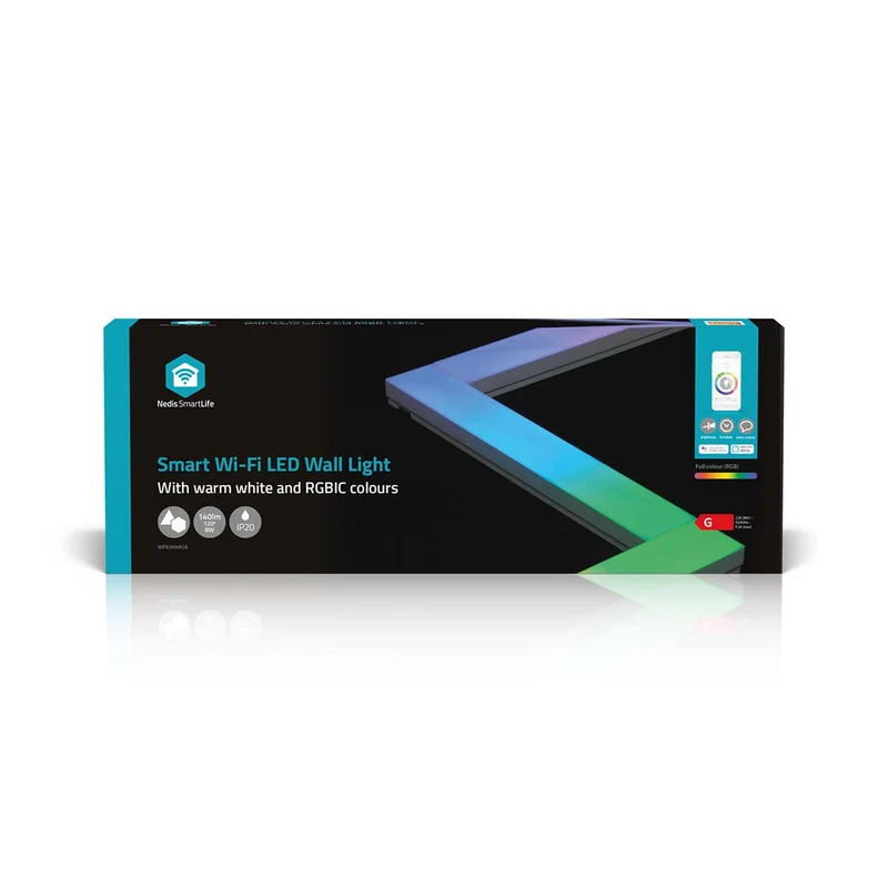 SmartLife Decoratieve Verlichting Wand Bar - Wi-Fi - RGBIC / Warm Wit