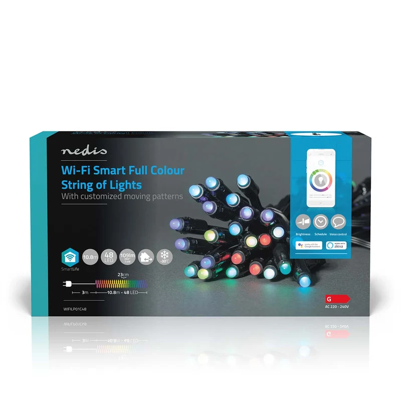 SmartLife-kerstverlichting Feestverlichting - Wi-Fi - RGB