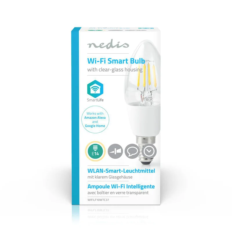 SmartLife LED Filamentlamp Wi-Fi - E14 - 400 lm