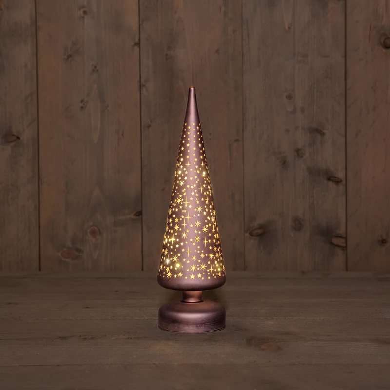 Batterijbediende lamp - Matt Bronze Christmas Tree