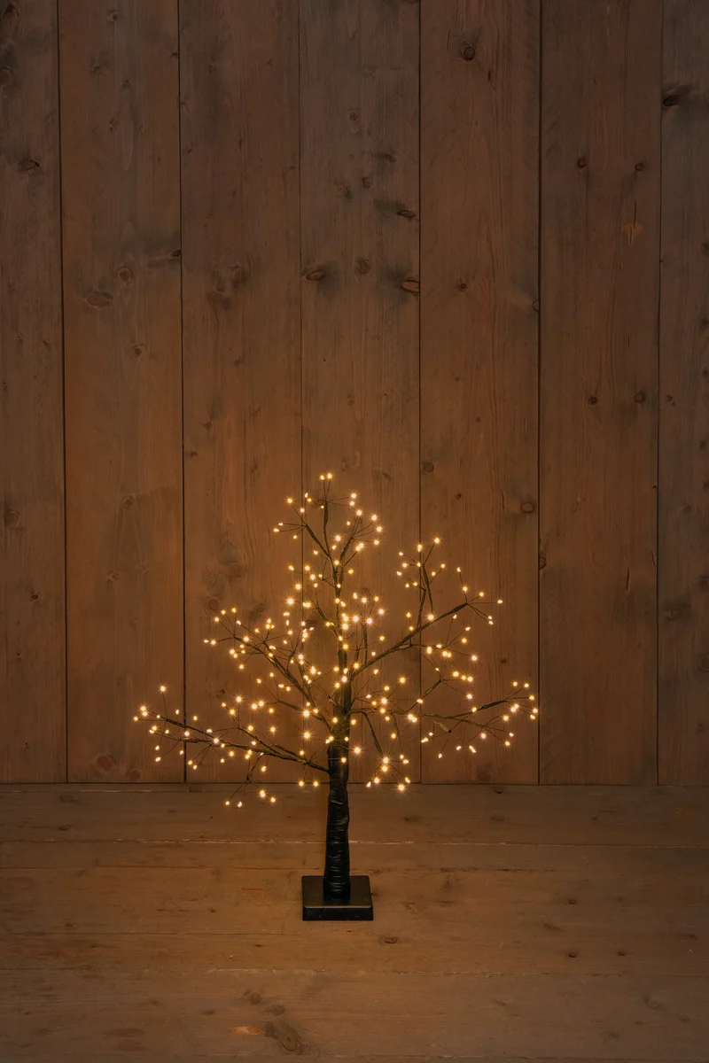 60 cm zwarte eik met 230 LED