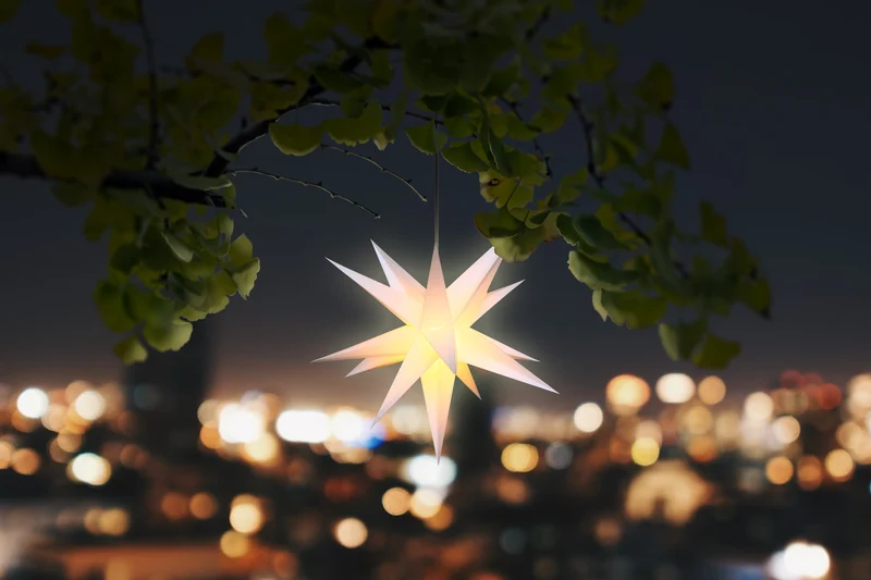 Star 45 cm wit - 3D voor buitengebruik
