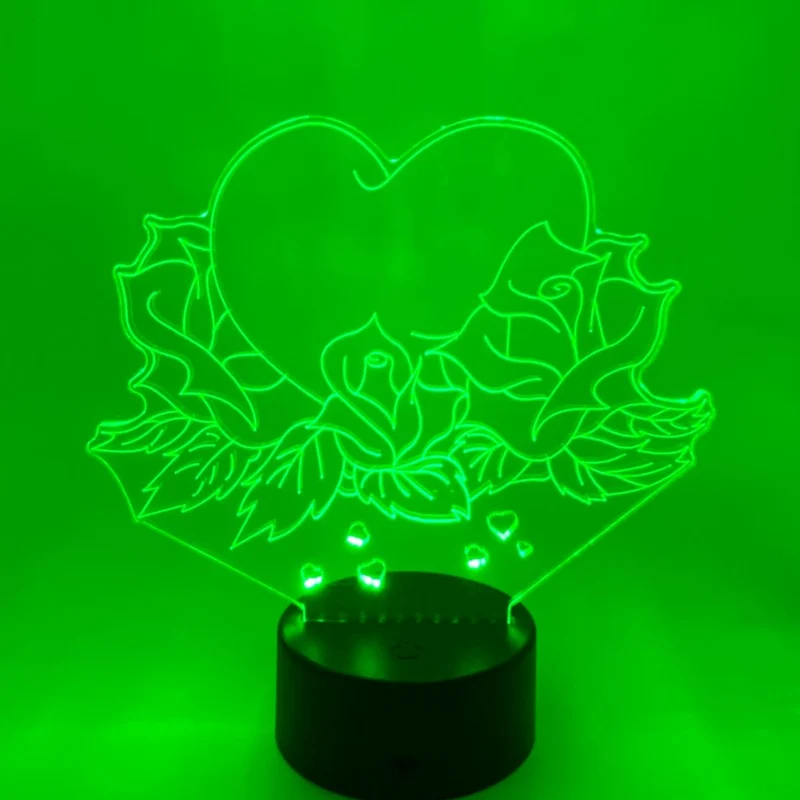 3D LED LAMP - ROOS MET HART 2