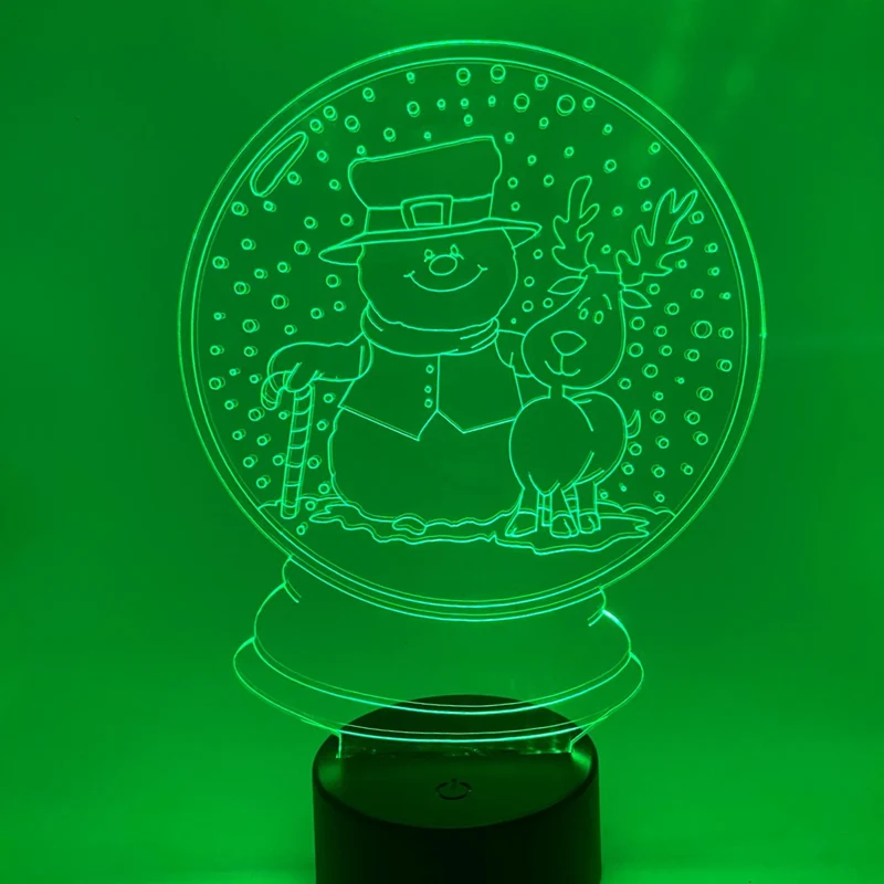 3D LED LAMP - SNEEUWPOP IN BOL