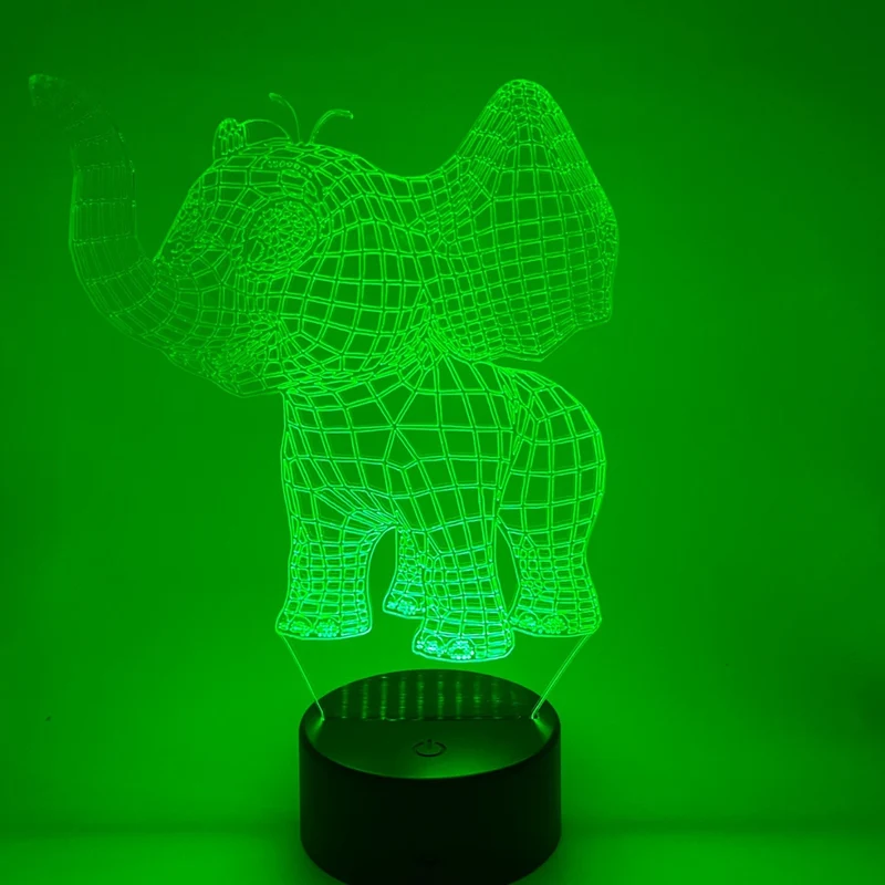 3D LED LAMP - KLEIN OLIFANTJE
