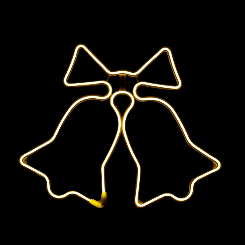 Neon Bell - 62x51 cm - warm wit