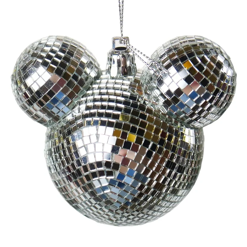 Mickey Mouse Disco Ornament - Silver