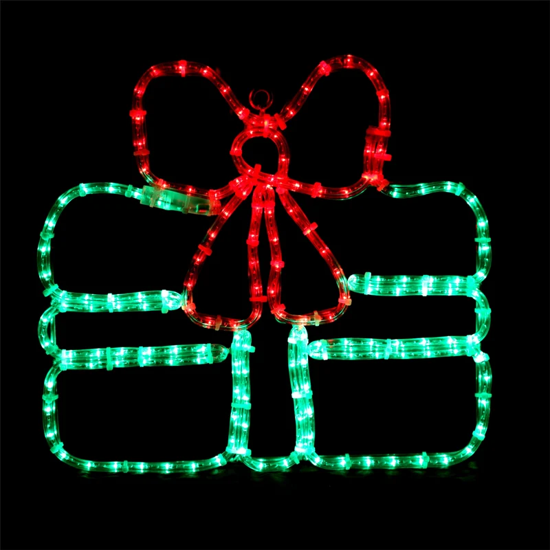 Kerstcadeau 44x40 - LED-bord met kerstversiering