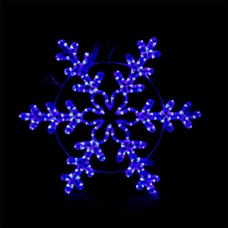 Blauw 55x55 cm sneeuwvlok Kerstlicht met 5% Auto Flash