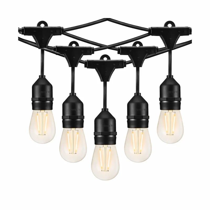 Lichtsnoer - Buiten IP65 - 15 meter met 15 LED - Extra Dikke Kabel - Waterdicht - Terrasverlichting
