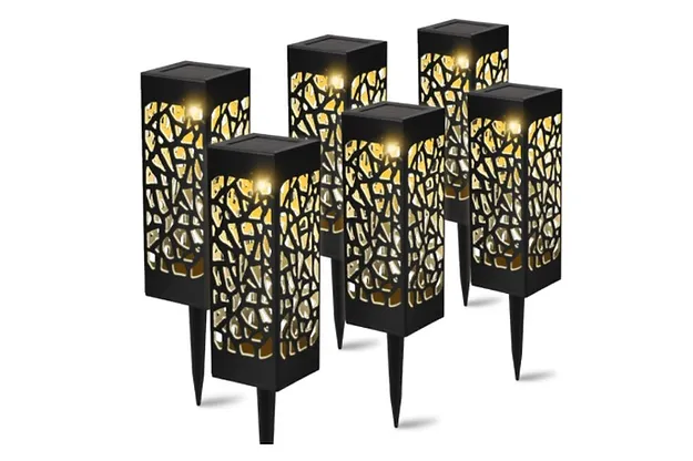 Solar - Tuinlamp 6 stuks - Tuinverlichting - Tuinlantaarn - Decoratieve verlichting