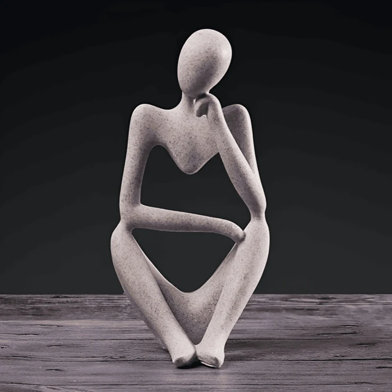 Abstracte Resin Sculptuur voor een Stijlvolle en Moderne Woondecoratie