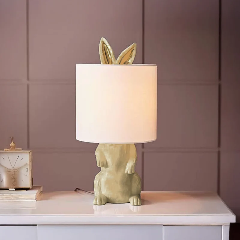 Beige Rabbit Shaped Table lamp HTD-IW1433-195