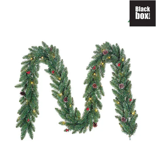 270 cm Garland - LED -batterij bediend D: 25 cm