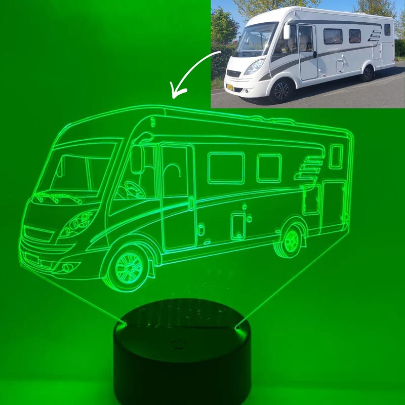 3D LED LAMP - Camper Eigen Ontwerp