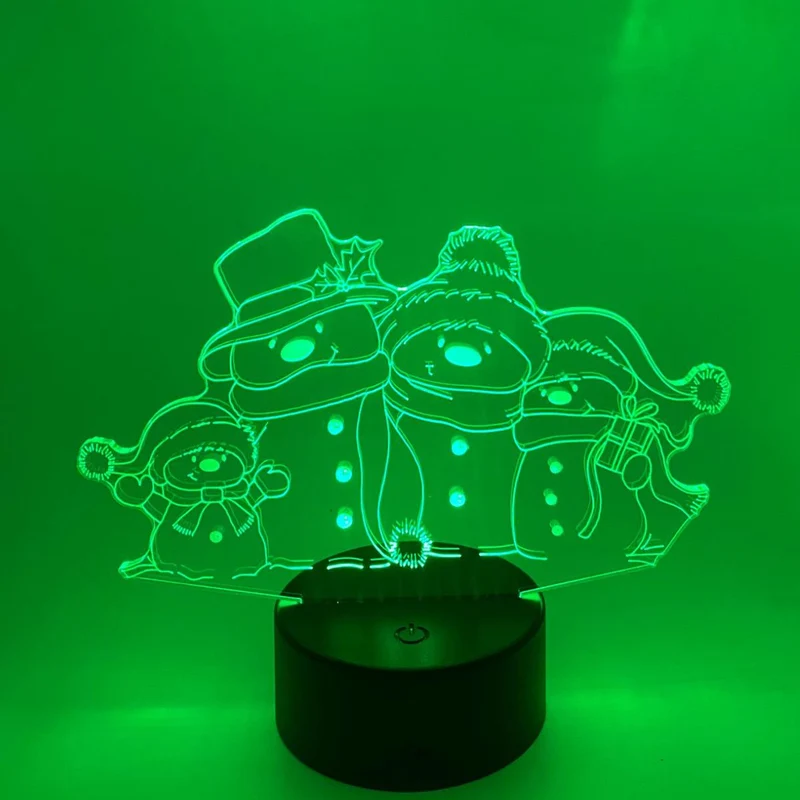 3D LED LAMP - Sneeuwpoppen