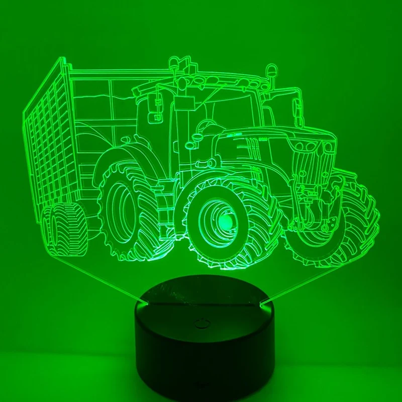 3D LED LAMP - TRACTOR MET AANHANGER 4
