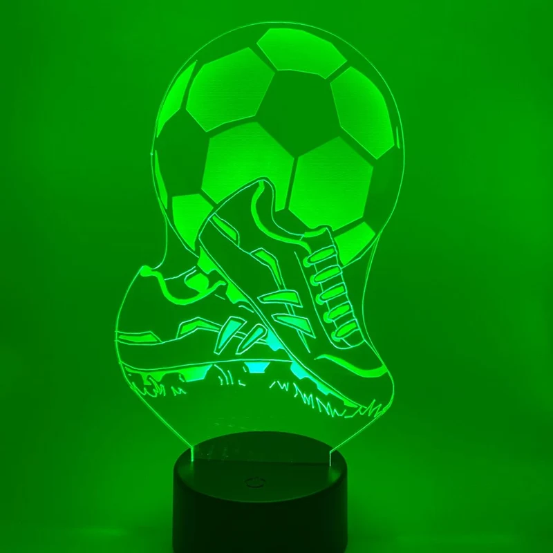 3D LED LAMP - VOETBAL MET SCHOENEN