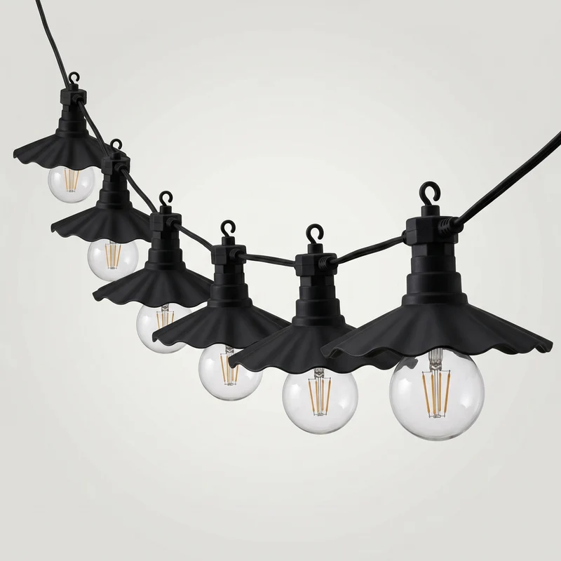 Cheqo® Lichtsnoer Buiten - Lichtslinger - Buitenverlichting - Tuinverlichting - Feestverlichting - Partyverlichting - Party Lights - Prikkabel - LED Filament Lampen - Lampjes Slinger - Warm Wit - Terrasverlichting - Sfeerverlichting voor Buiten