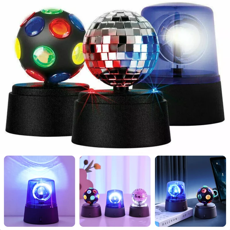 Cheqo® Discolamp Set - Party Lights - Disco Licht Set - 3in1 Disco Lamp Set - LED Lichteffect - Party Verlichting - Compacte Feest Decoratie