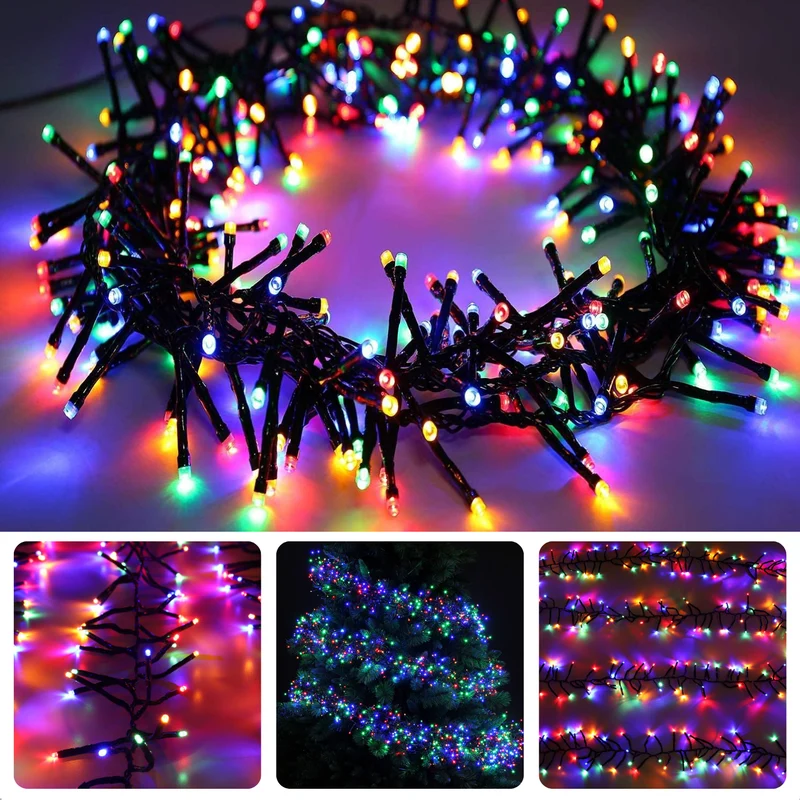 Cheqo® Kerstboomverlichting LED - Kerstlampjes - Kerstverlichting - Kerstboom Verlichting - Multicolor - 384 LED's - Timerfunctie - Energiezuinig